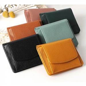 スリム本革2つ折り財布(全7色)