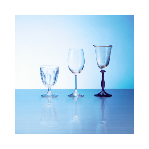 【西ドイツ製 パイルガラス】ワイングラス 6個セットグラス/カップ