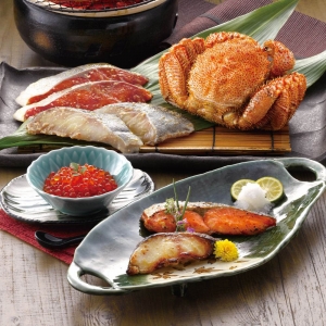 ゆで毛がにと海鮮セット