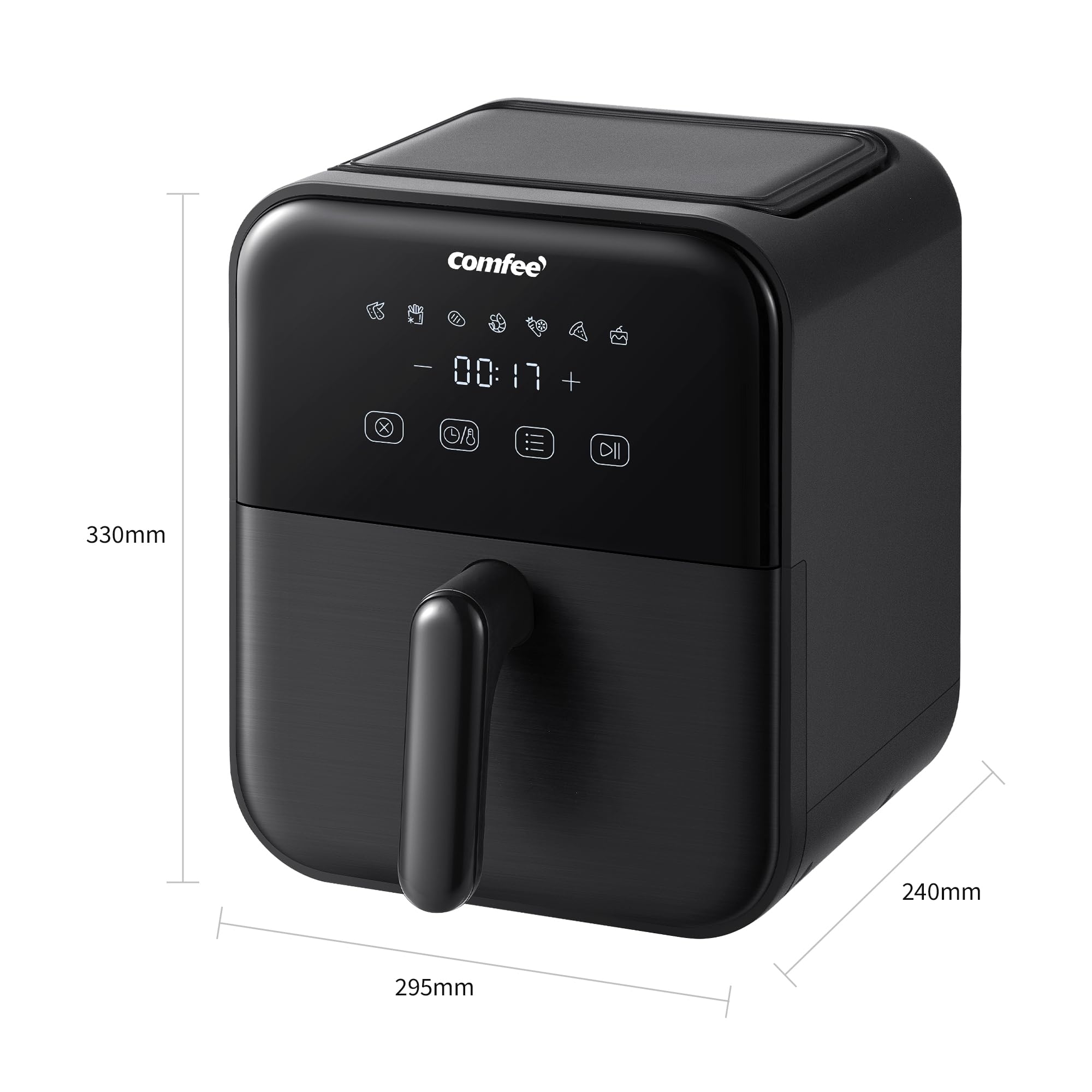 Comfee' ノンフライヤー 4L 大容量 ノンオイル 電気 エア
