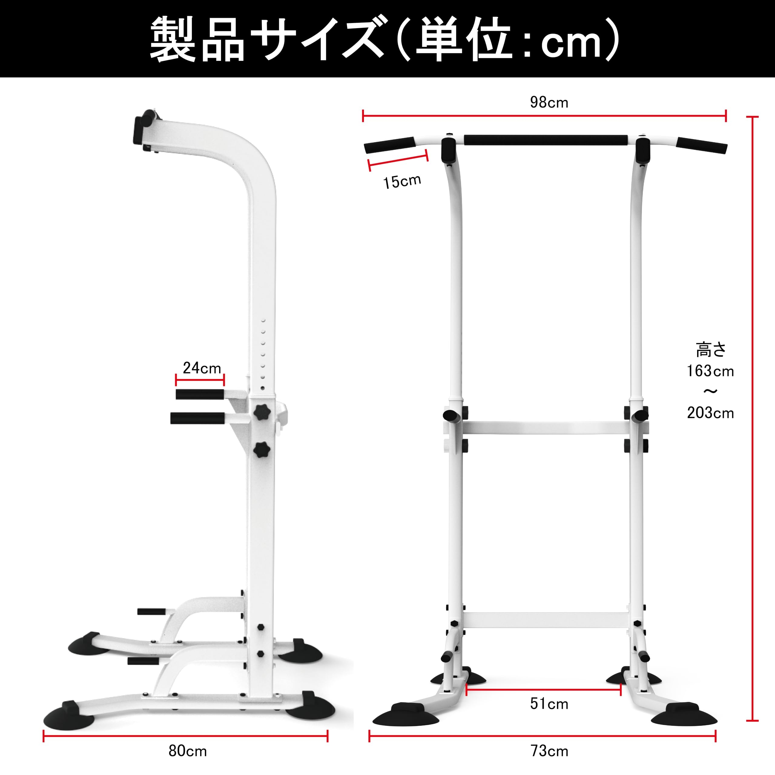 日本企業】 ぶら下がり健康器 懸垂バー 懸垂マシン [コンパクト/耐荷重