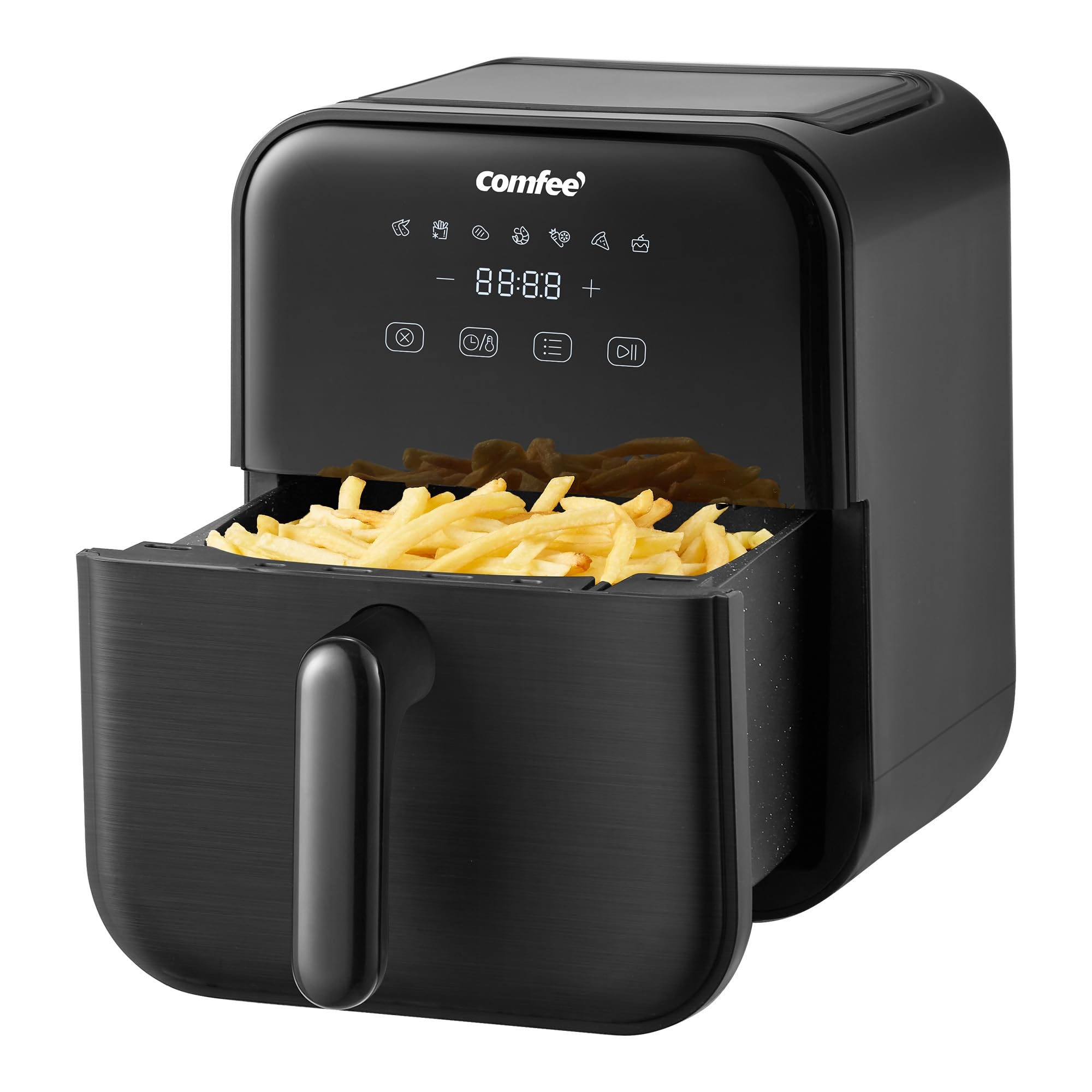 Comfee' ノンフライヤー 4L 大容量 ノンオイル 電子レシピ付き