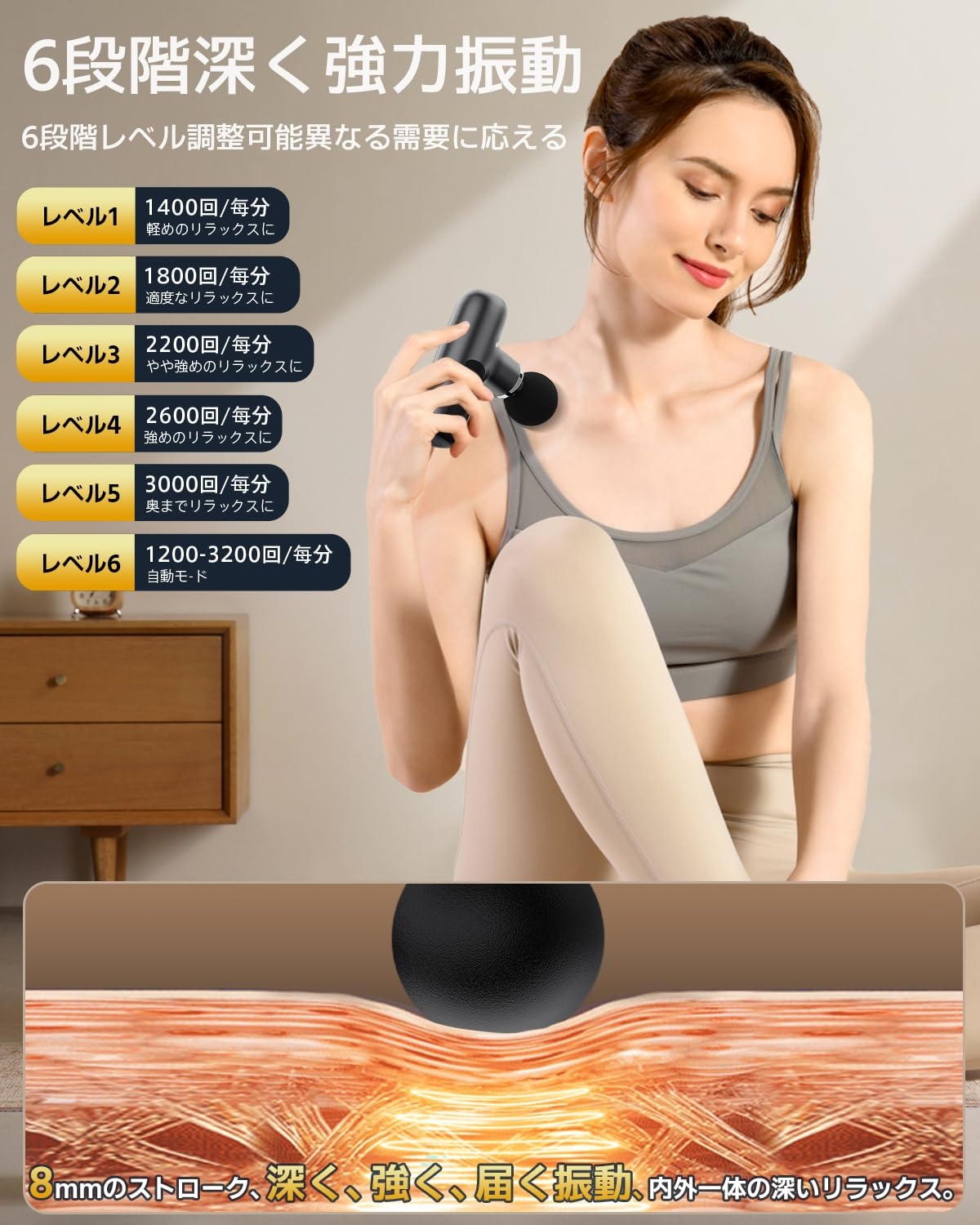 ドイツ レッド•ドット賞受賞】筋膜リリースガン (整体院長監修