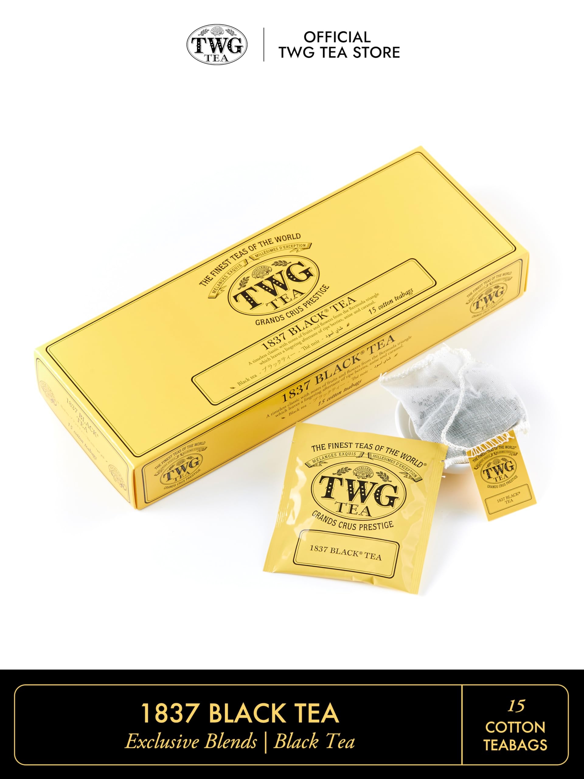 TWG Tea】1837 Black Tea 1837ブラックティー (2.5g×15個入り