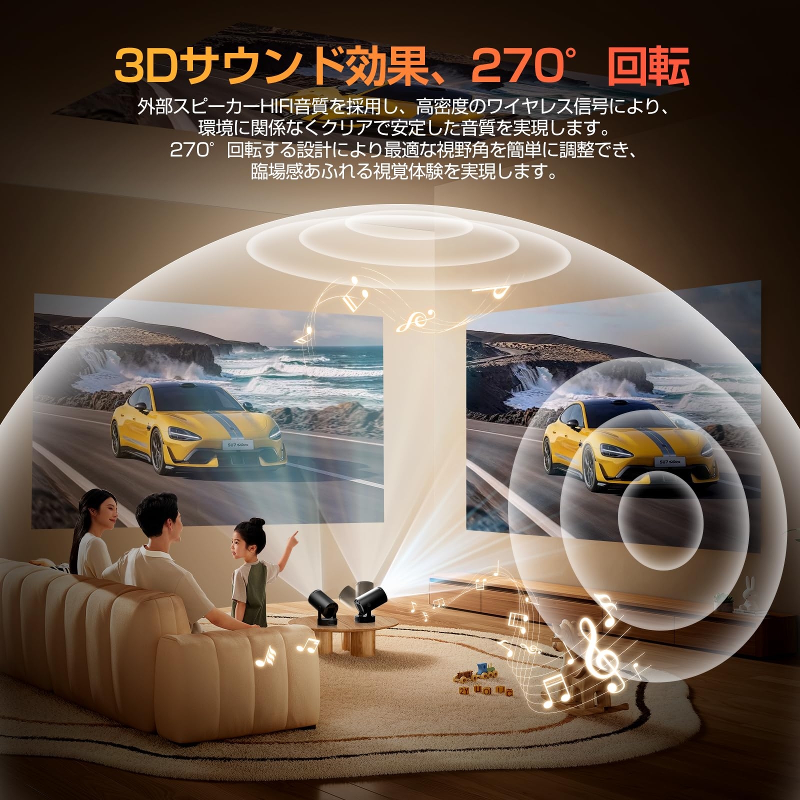 Philoent プロジェクター 家庭用 超小型 【2026アップグレード版